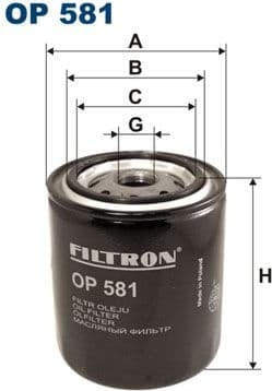 Filter, operating hydraulics OP581