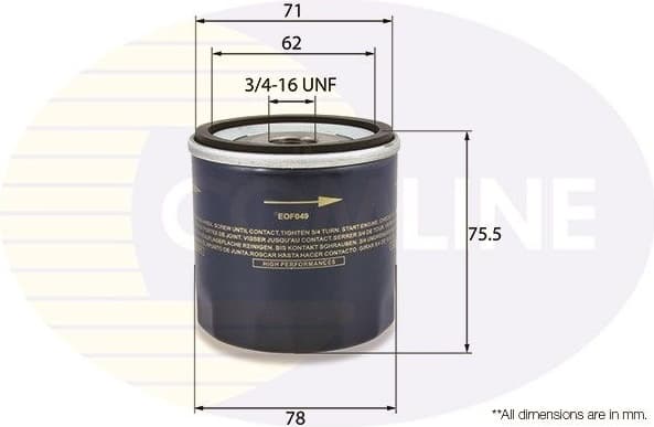 Filter oil EOF049 - image 2