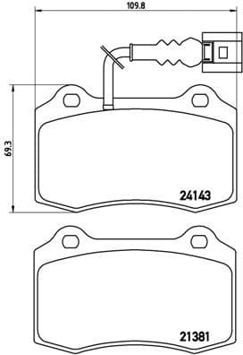 Brake Pad Set, disc brake PRIME LINE P85104