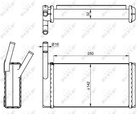 Heat Exchanger, interior heating 54265