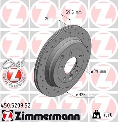 Brake Disc SPORT BRAKE DISC Z 450.5209.52