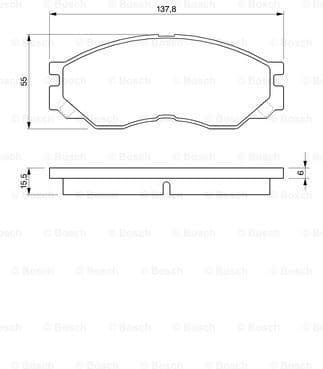 Brake Pad Set, disc brake 0986424572 - image 7
