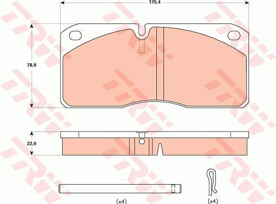 Brake Pad Set, disc brake GDB5058 - image 3