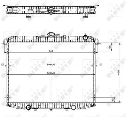 Radiator, engine cooling EASY FIT 509533 - image 6
