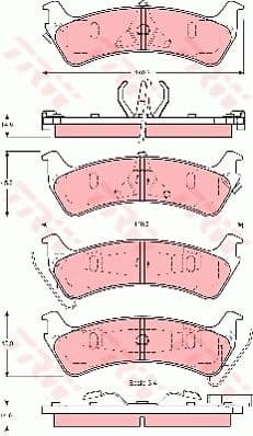 Brake Pad Set, disc brake GDB4094