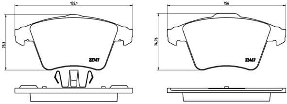 Brake Pad Set, disc brake PRIME LINE P85106