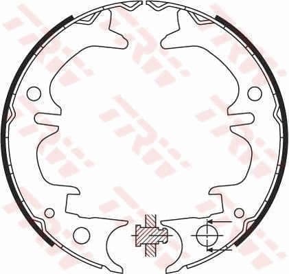 Brake Shoe Set, parking brake GS8430