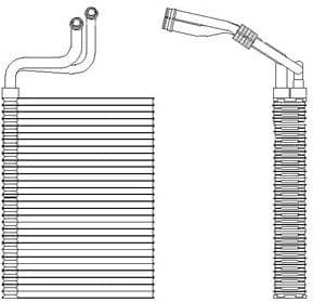 Evaporator, air conditioning TSP0525197