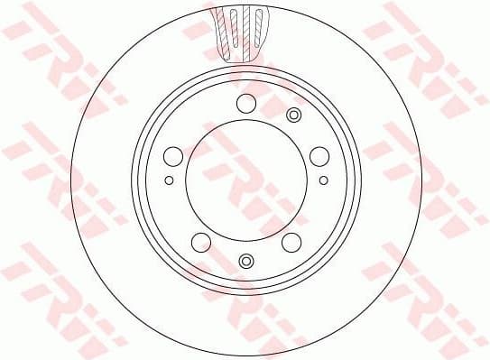 Brake Disc TRW SINGLE DF6484S