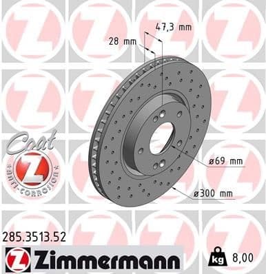 Brake Disc SPORT BRAKE DISC Z 285.3513.52