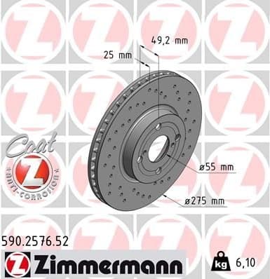 Brake Disc SPORT BRAKE DISC Z 590.2576.52