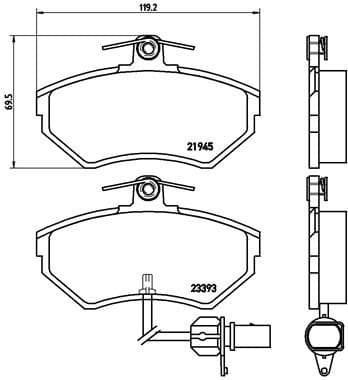 Brake Pad Set, disc brake PRIME LINE P85044