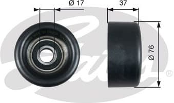 Deflection/Guide Pulley, V-ribbed belt DriveAlign™ T38028