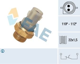 Temperature Switch, radiator fan 37700