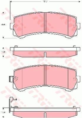 Brake Pad Set, disc brake GDB3362