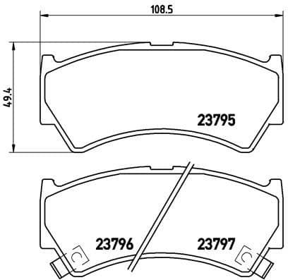 Brake Pad Set, disc brake PRIME LINE P79013
