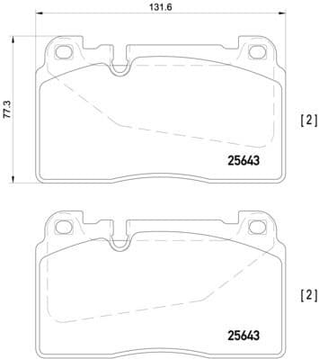 Brake pads front, Top Quality P85123