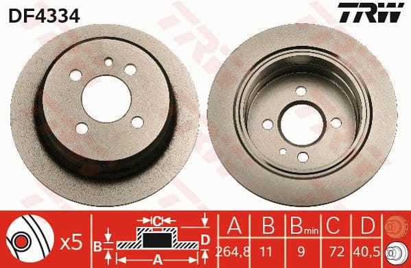 Brake Disc DF4334