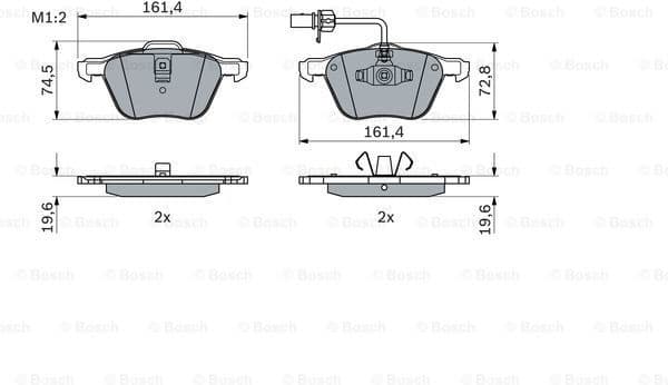 Brake Pad Set, disc brake 0986494035 - image 7