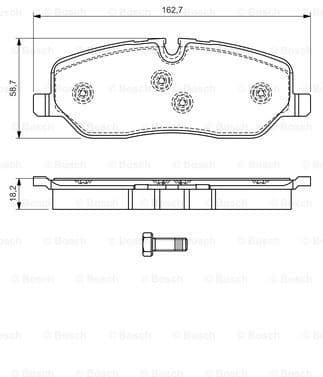 Brake Pad Set, disc brake 0986494147