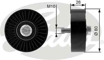 Deflection/Guide Pulley, V-ribbed belt DriveAlign™ T36369
