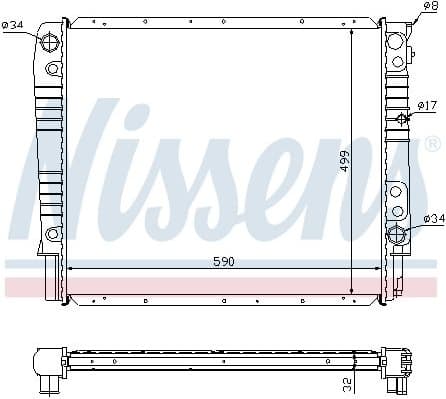 Radiator, engine cooling 65531A - image 2