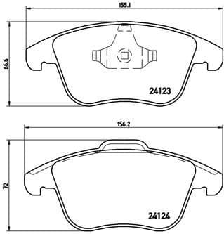 Brake Pad Set, disc brake PRIME LINE P44020
