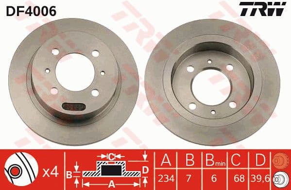 Brake Disc DF4006