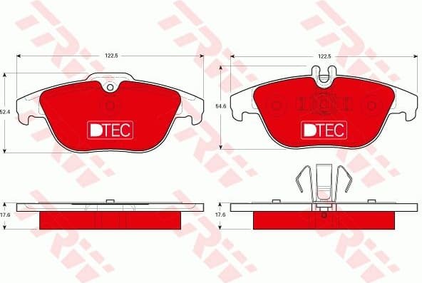 Brake Pad Set, disc brake DTEC COTEC GDB1738DTE