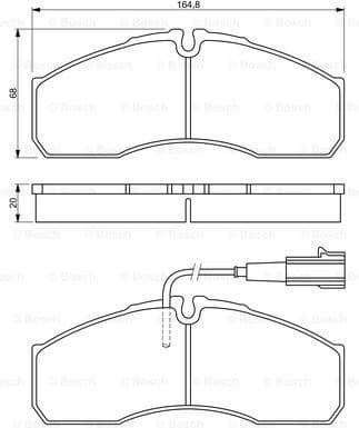 Brake Pad Set, disc brake 0986494278 - image 7