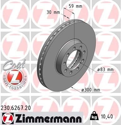 Brake Disc COAT Z 230.6267.20