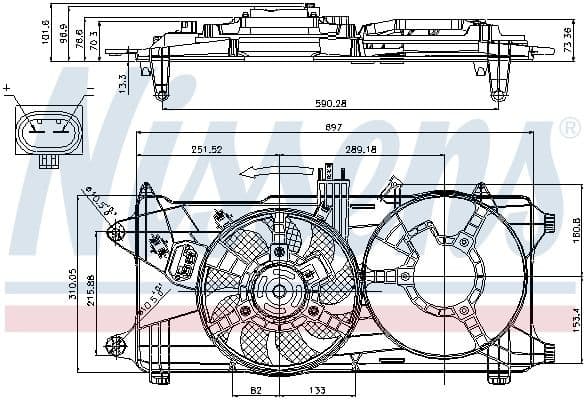 Fan, engine cooling 85131