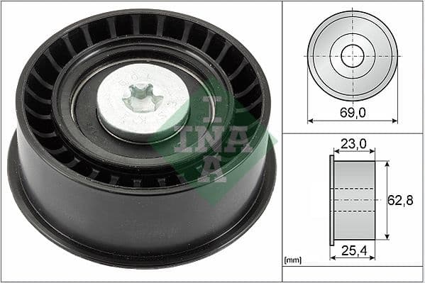 Deflection Pulley/Guide Pulley, timing belt 532003310