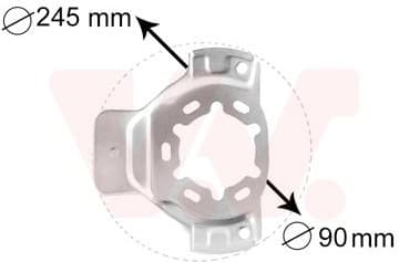Splash Guard, brake disc 3742371 - image 2