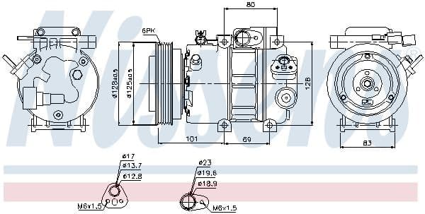 Compressor, air conditioning ** FIRST FIT ** 89298