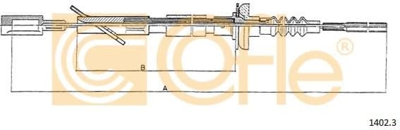 Cable Pull, clutch control 1402.3