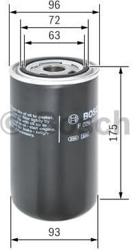 Filter, operating hydraulics F026407113 - image 5