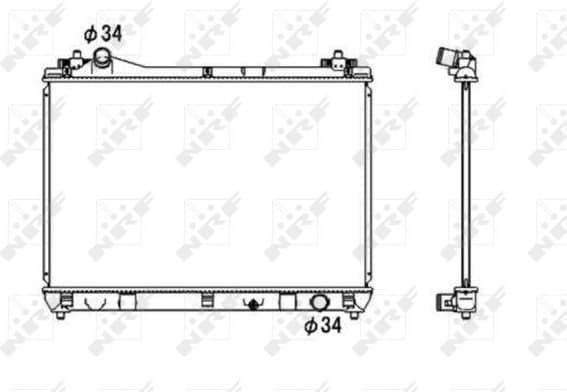 Radiator, engine cooling 53703