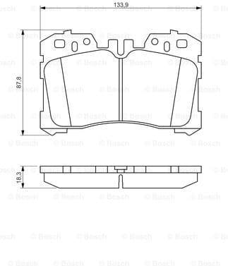 Brake Pad Set, disc brake 0986494423 - image 2