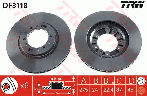 Brake Disc DF3118