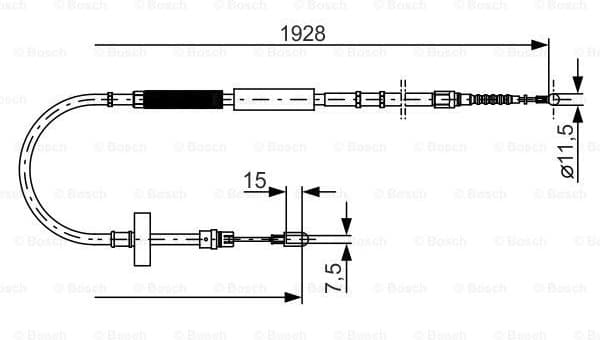Cable Pull, parking brake 1987477922