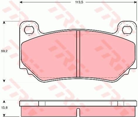 Brake Pad Set, disc brake GDB1568