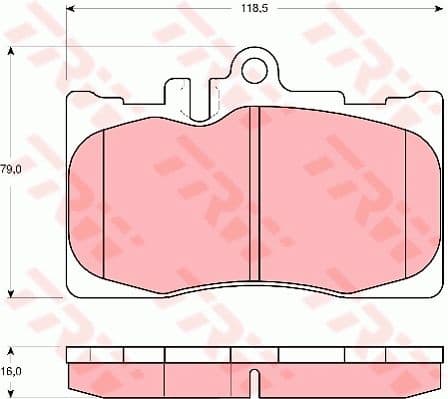 Brake Pad Set, disc brake GDB3322