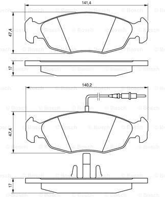 Brake Pad Set, disc brake 0986461764 - image 7