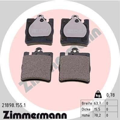 Brake Pad Set, disc brake 21898.155.1