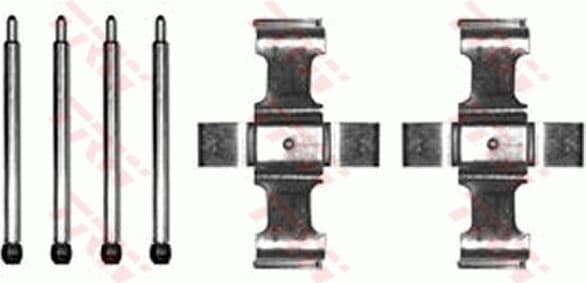 Accessory Kit, disc brake pad PFK167