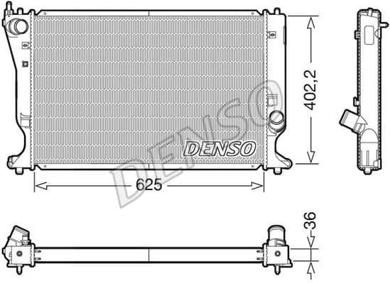 Radiator, engine cooling DRM50132