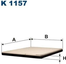 Filter, cabin air K1157
