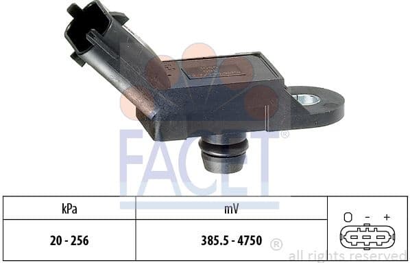 Air Pressure Sensor, altitude adaption Made in Italy - OE Equivalent 10.3055 - image 2