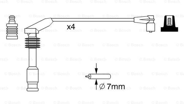 Ignition Cable Kit 0986357226 - image 5